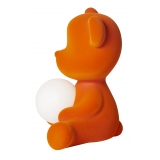 Qeeboo - Teddy Girl Rechargeable Lamp Velvet Finish - Arancione - Lampada by Stefano Giovannoni - Illuminazione - Casa