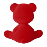 Qeeboo - Teddy Girl Rechargeable Lamp Velvet Finish - Red - Standing Lamp by Stefano Giovannoni - Lighting - Home