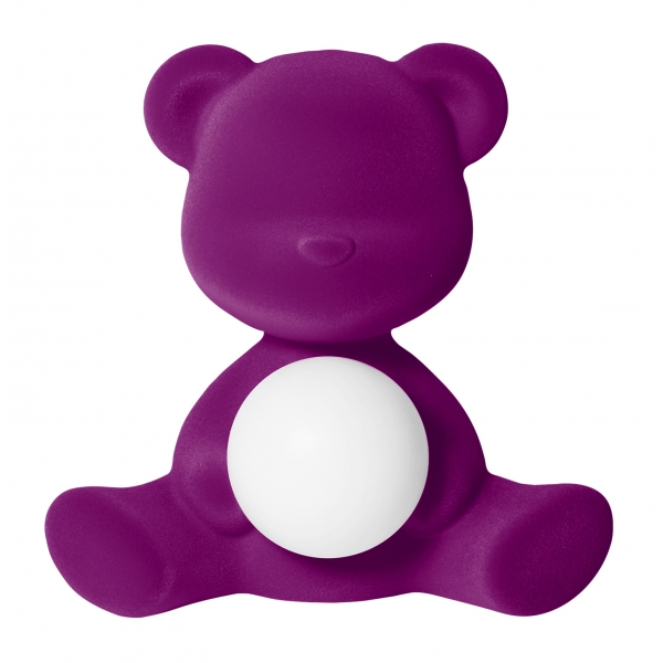 Qeeboo - Teddy Girl Rechargeable Lamp Velvet Finish - Violet - Standing Lamp by Stefano Giovannoni - Lighting - Home