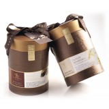 Vincente Delicacies - Classic Almond Cookies Covered With 70% Extra-Dark Chocolate - Cylindrical Box