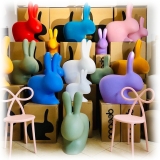 Qeeboo - Rabbit Chair Baby - Grey - Qeeboo Chair by Stefano Giovannoni - Furniture - Home