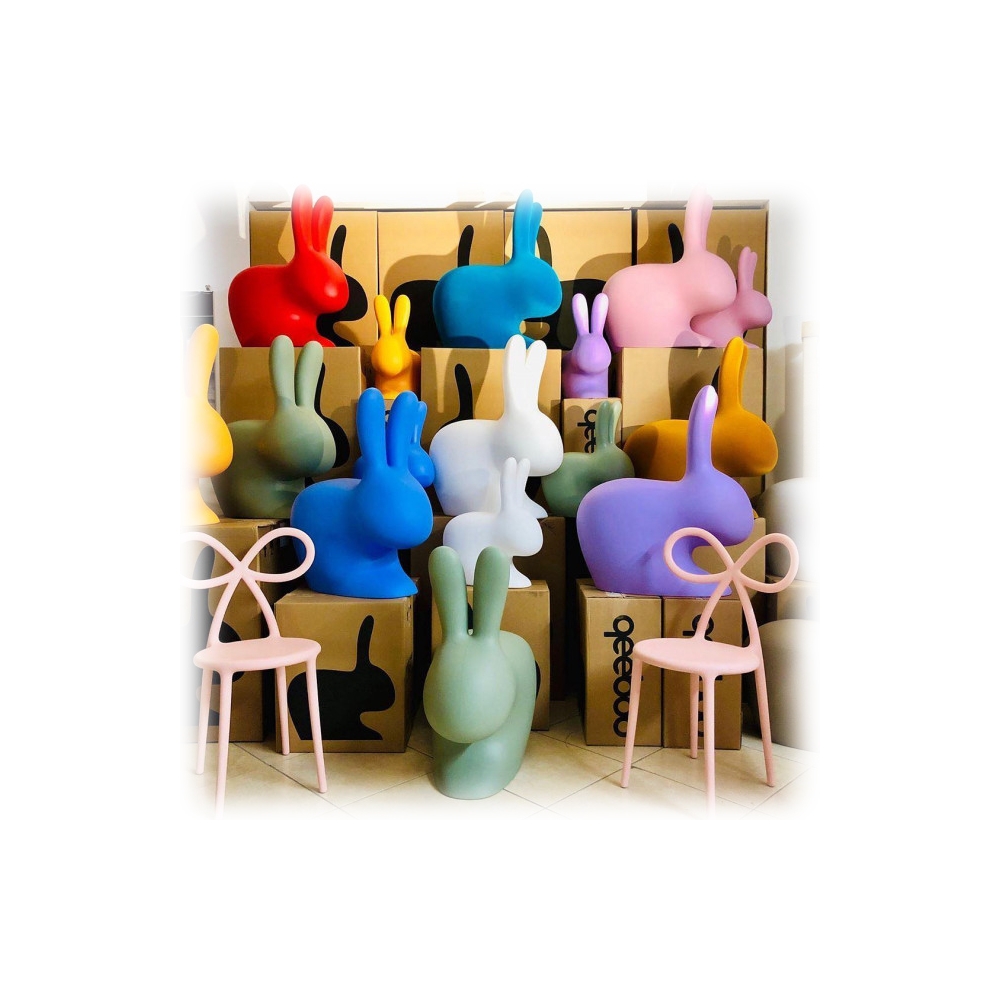 Plastik Qeeboo 90001VI Rabbit Chair Baby 45,3 x 26,2 x 52,7 cm violett