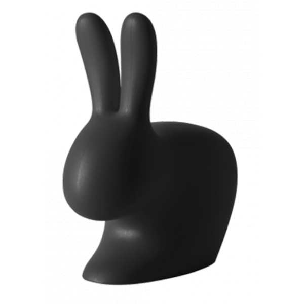 Qeeboo - Rabbit XS Doorstopper - Black - Qeeboo by Stefano Giovannoni - Furniture - Home