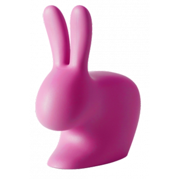 Qeeboo - Rabbit XS Doorstopper - Bright Pink - Qeeboo by Stefano Giovannoni - Furniture - Home