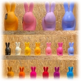 Qeeboo - Rabbit XS Doorstopper - Bright Pink - Qeeboo by Stefano Giovannoni - Furniture - Home