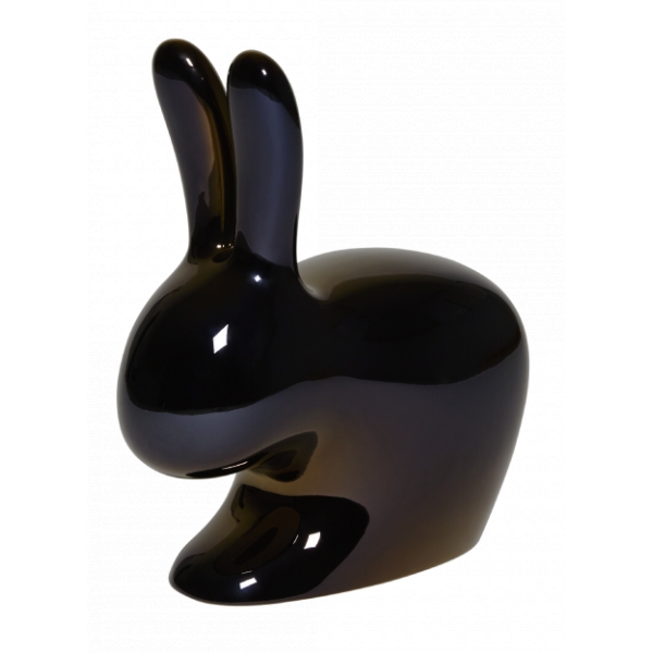 Qeeboo - Rabbit Chair Metal Finish - Black Pearl - Qeeboo Chair by Stefano Giovannoni - Furniture - Home