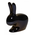 Qeeboo - Rabbit Chair Metal Finish - Perla Nera - Sedia Qeeboo by Stefano Giovannoni - Arredamento - Casa