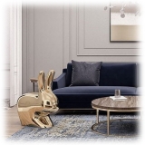 Qeeboo - Rabbit Chair Metal Finish - Perla Nera - Sedia Qeeboo by Stefano Giovannoni - Arredamento - Casa