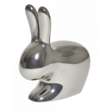 Qeeboo - Rabbit Chair Metal Finish - Argento - Sedia Qeeboo by Stefano Giovannoni - Arredamento - Casa