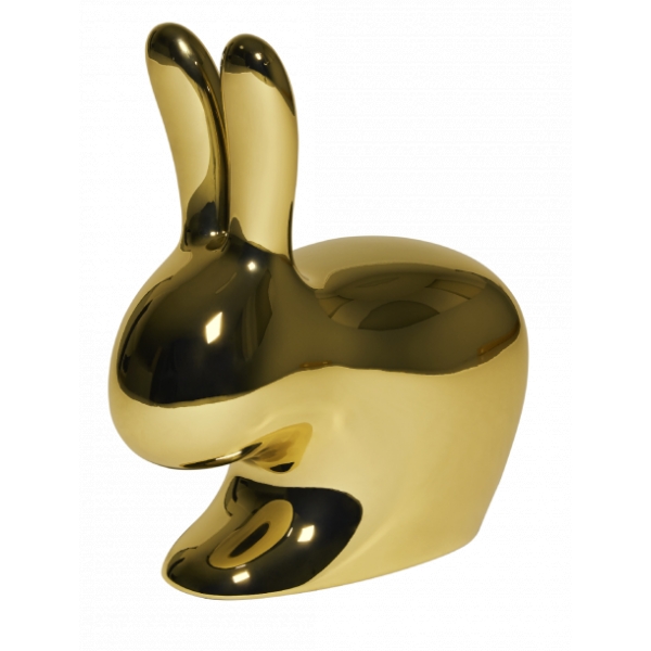 Qeeboo - Rabbit Chair Metal Finish - Oro - Sedia Qeeboo by Stefano Giovannoni - Arredamento - Casa