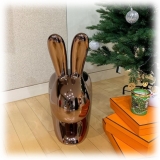 Qeeboo - Rabbit Chair Baby Metal Finish - Perla Nera - Sedia Qeeboo by Stefano Giovannoni - Arredamento - Casa