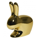 Qeeboo - Rabbit Chair Baby Metal Finish - Oro - Sedia Qeeboo by Stefano Giovannoni - Arredamento - Casa
