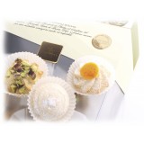 Vincente Delicacies - Almond Cookies with Sicilian Citrus Fruits - Fine Pastry with Almonds in Crystal Box