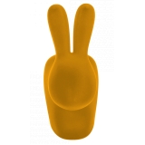 Qeeboo - Rabbit Chair Velvet Finish - Oro Scuro - Sedia Qeeboo by Stefano Giovannoni - Arredamento - Casa