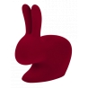 Qeeboo - Rabbit Chair Velvet Finish - Rosso - Sedia Qeeboo by Stefano Giovannoni - Arredamento - Casa