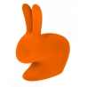 Qeeboo - Rabbit Chair Velvet Finish - Arancione - Sedia Qeeboo by Stefano Giovannoni - Arredamento - Casa