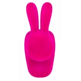 Qeeboo - Rabbit Chair Velvet Finish - Fuxia - Sedia Qeeboo by Stefano Giovannoni - Arredamento - Casa