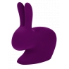 Qeeboo - Rabbit Chair Velvet Finish - Purple - Qeeboo Chair by Stefano Giovannoni - Furniture - Home