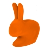 Qeeboo - Rabbit Chair Baby Velvet Finish - Orange - Qeeboo Chair by Stefano Giovannoni - Furniture - Home