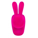 Qeeboo - Rabbit Chair Baby Velvet Finish - Fuxia - Sedia Qeeboo by Stefano Giovannoni - Arredamento - Casa