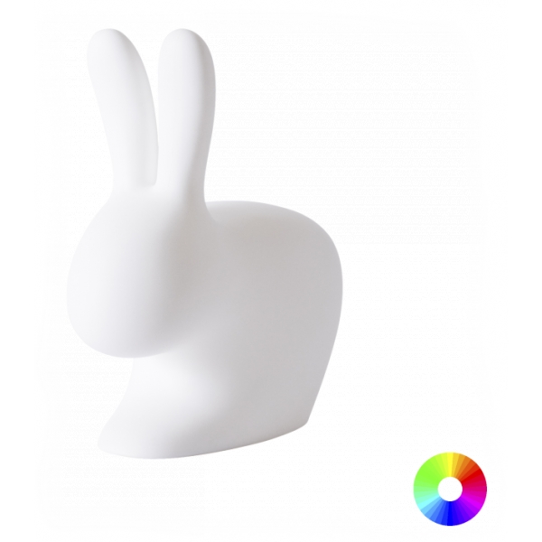 Qeeboo - Rabbit Rechargeable Lamp - White - Qeeboo Free Standing Lamp by Stefano Giovannoni - Lighting - Home