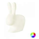 Qeeboo - Rabbit Rechargeable Lamp - White - Qeeboo Free Standing Lamp by Stefano Giovannoni - Lighting - Home
