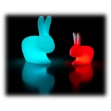 Qeeboo - Rabbit Small Rechargeable Lamp - Bianco - Lampada da Terra Qeeboo by Stefano Giovannoni - Illuminazione - Casa
