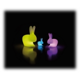 Qeeboo - Rabbit XS Rechargeable Lamp - Bianco - Lampada da Terra Qeeboo by Stefano Giovannoni - Illuminazione - Casa