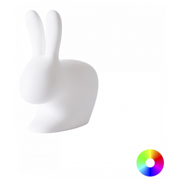 Qeeboo - Rabbit Small Rechargeable Lamp - Bianco - Lampada da Terra Qeeboo by Stefano Giovannoni - Illuminazione - Casa