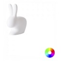 Qeeboo - Rabbit XS Rechargeable Lamp - White - Qeeboo Free Standing Lamp by Stefano Giovannoni - Lighting - Home