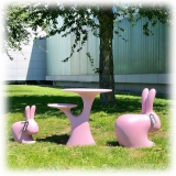 Qeeboo - Rabbit Tree - Rosa - Tavolo Qeeboo by Stefano Giovannoni - Arredamento - Casa