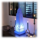Qeeboo - Empire Lamp - Light Blue - Qeeboo Free Standing Lamp by Studio Job - Lighting - Home