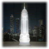 Qeeboo - Empire Lamp Metal Finish - Silver - Qeeboo Free Standing Lamp by Studio Job - Lighting - Home