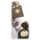 Vincente Delicacies - Almond Cookies with Sicilian Pistachios and Covered with Fine White Chocolate - Crystal Box