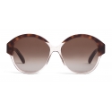 Céline - Maillon Triomphe 01 Sunglasses in Acetate - Havana Transparent Grey - Sunglasses - Céline Eyewear