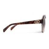 Céline - Maillon Triomphe 01 Sunglasses in Acetate - Havana Transparent Grey - Sunglasses - Céline Eyewear
