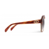Céline - Maillon Triomphe 01 Sunglasses in Acetate - Havana Transparent Yellow - Sunglasses - Céline Eyewear