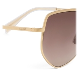 Céline - Metal Frame 13 Sunglasses in Metal - Gold Gradient Brown - Sunglasses - Céline Eyewear
