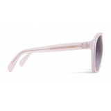 Céline - Round Sunglasses in Acetate - Milky Light Pink - Sunglasses - Céline Eyewear
