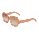 Céline - Oversized Sunglasses in Acetate - Milky Antique Pink - Sunglasses - Céline Eyewear