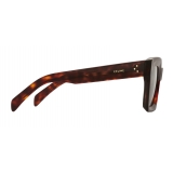 Céline - Square Sunglasses in Acetate - Red Havana - Sunglasses - Céline Eyewear