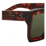 Céline - Square Sunglasses in Acetate - Red Havana - Sunglasses - Céline Eyewear