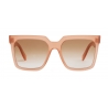 Céline - Square Sunglasses in Acetate - Milky Antique Pink - Sunglasses - Céline Eyewear