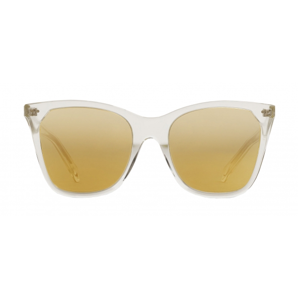 Céline - Cat Eye Sunglasses in Acetate with Mirror Lenses - Crystal - Sunglasses - Céline Eyewear