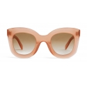 Céline - Butterfly Sunglasses in Acetate - Milky Antique Pink - Sunglasses - Céline Eyewear