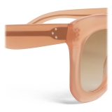 Céline - Butterfly Sunglasses in Acetate - Milky Antique Pink - Sunglasses - Céline Eyewear