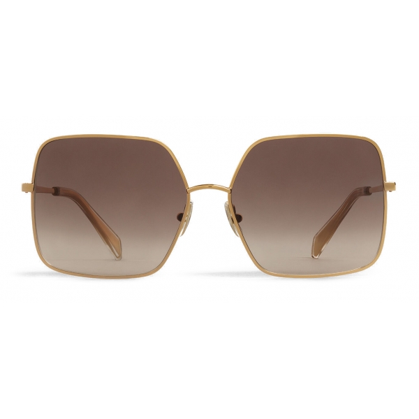 Céline - Metal Frame 09 Sunglasses in Metal - Gold Gradient Grey ...