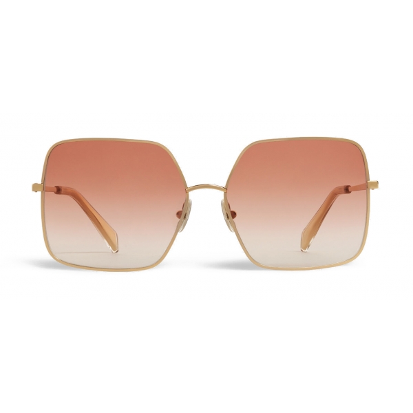 Céline - Metal Frame 09 Sunglasses in Metal - Gold Gradient Pink ...