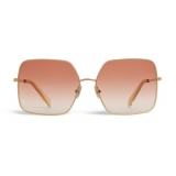 Céline - Metal Frame 09 Sunglasses in Metal - Gold Gradient Pink - Sunglasses - Céline Eyewear