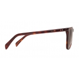Céline - Black Frame 18 Sunglasses in Acetate with Polarized Lenses - Red Havana - Sunglasses - Céline Eyewear